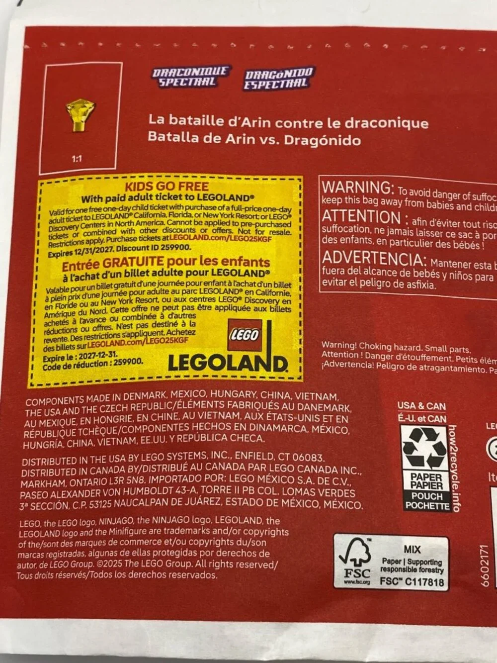 2 LEGO Ninjago Dragons Rising 30700 Arin Vs. Dragonian Battle 48-Piece Building - Picture 4 of 8
